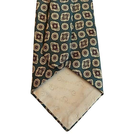 Oscar De La Renta Couture  Ties Set 56" x 3.5" Geometric & Paisley Patterns - Picture 3 of 5